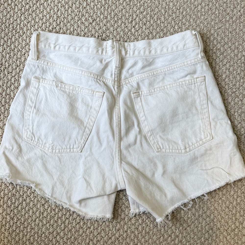 AGOLDE Parker Long Shorts in White sz 26 - Picture 4 of 4